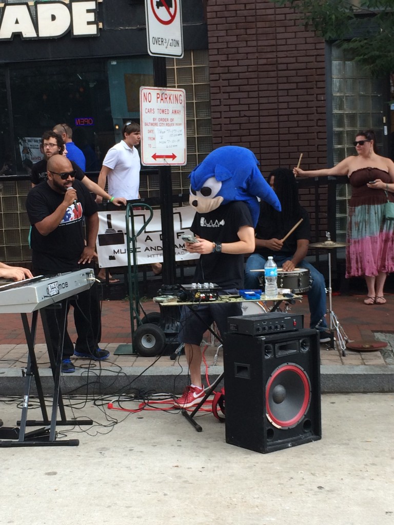 Sonic makes an appearance at Artscape.