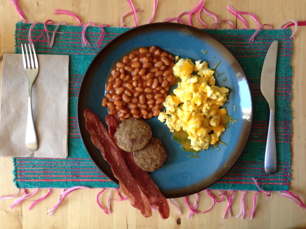 The second-best thing to being in England for Christmas? An English breakfast on Christmas day.