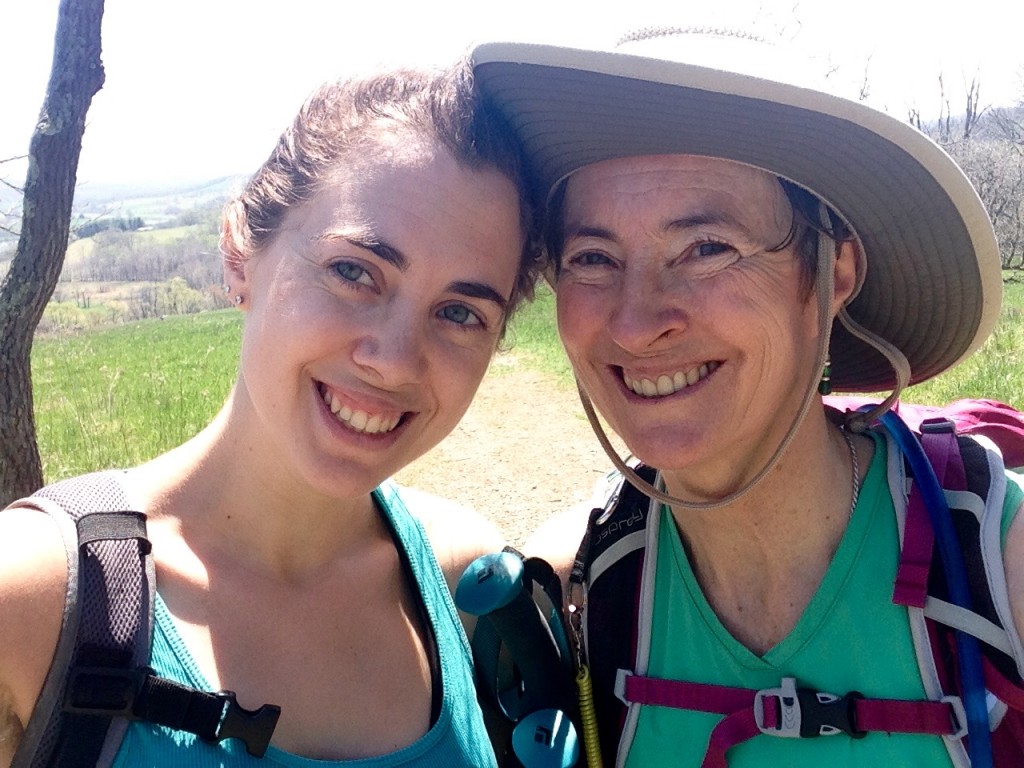 Serena goes hiking with her mum...